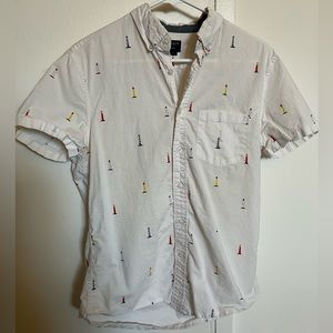 Slim Fit Short Sleeve Printed Shirt